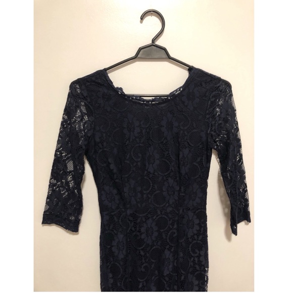 Navy Mermaid Lace Dress (Kooka) - Picture 2 of 9